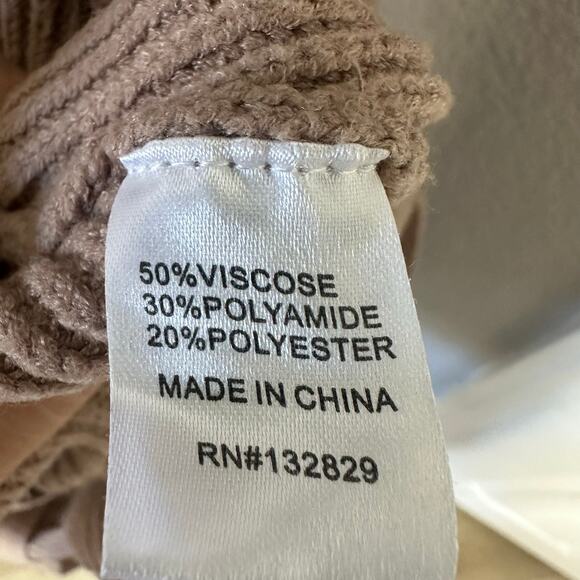 L'ACADEMIE Kori Wrap Sweater in Taupe - Picture 5 of 5